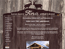 Tablet Screenshot of hotel-tina.ischgl.at